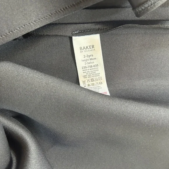 Baker by Ted Baker Toddler Girls Short Sleeve Black Dress Size 2-3 Years NWOT - Picture 5 of 8